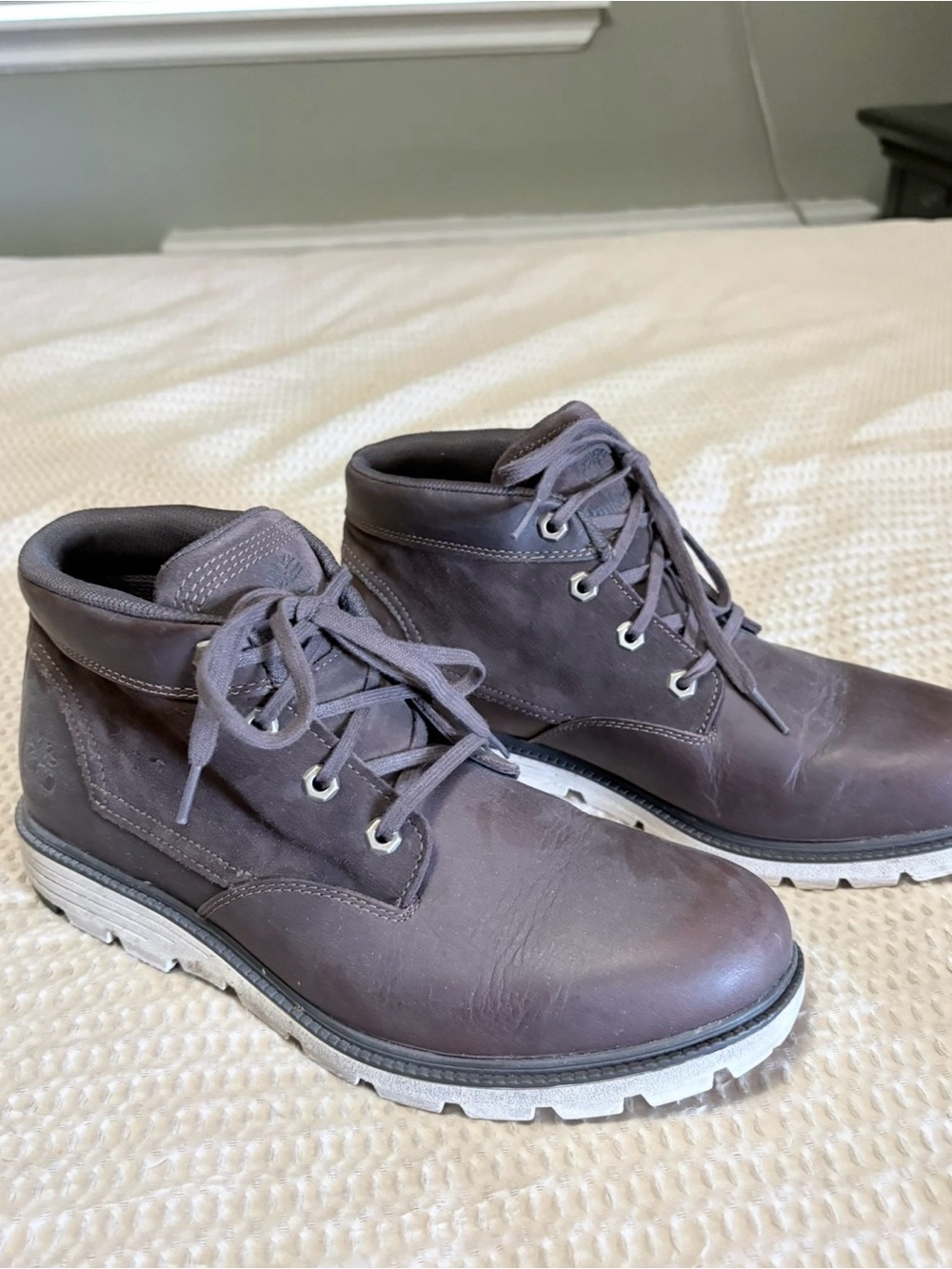 Timberland Men's Dark Brown Leather Chukka Boots
